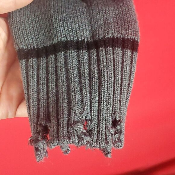 DOLLS KILL WIDOW Straight Outta Hell Oversized Sweater Size S - Picture 4 of 7